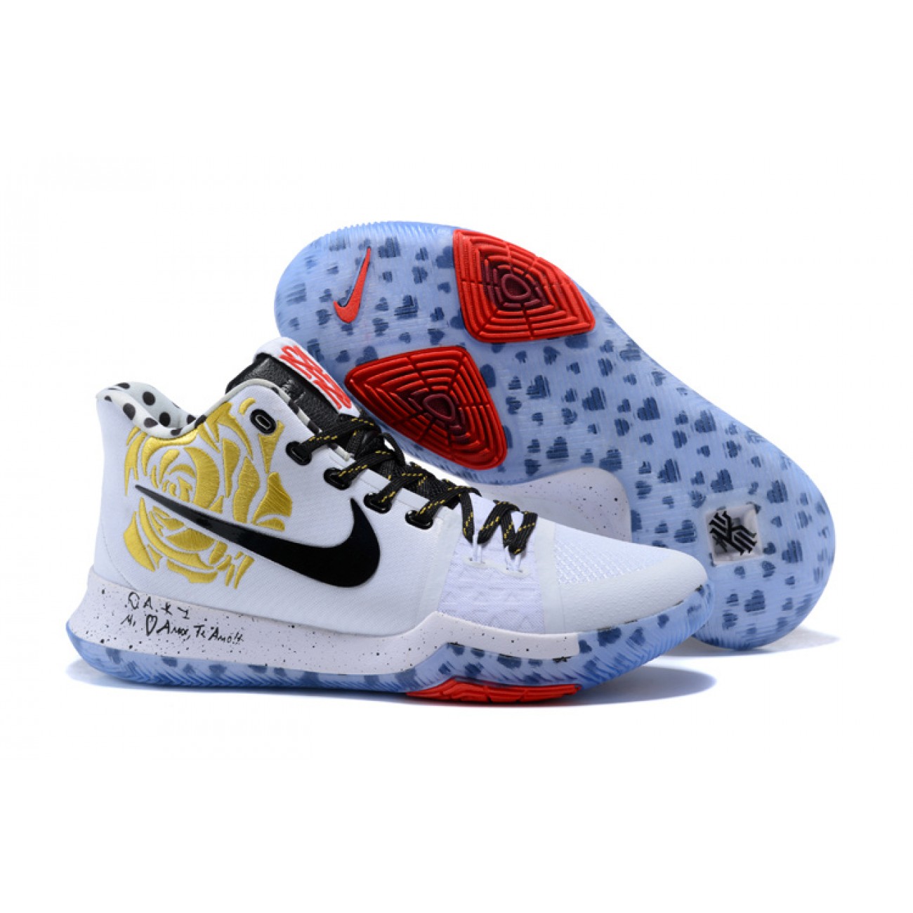 Kyrie 3 "Dedication" White/Black/Gold