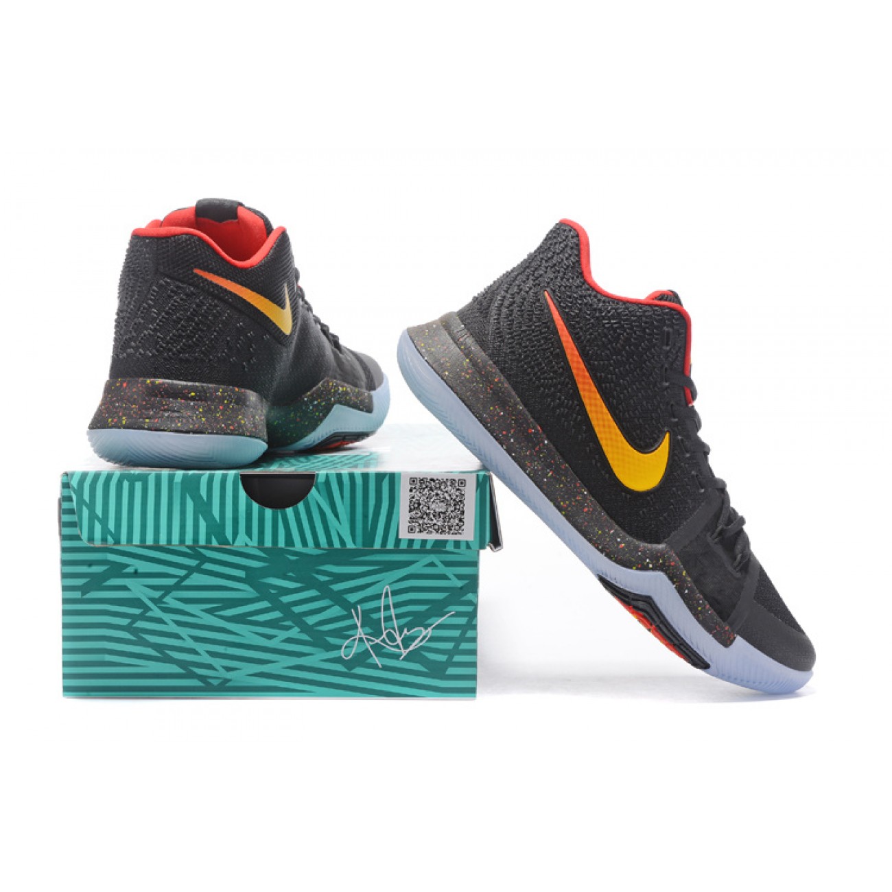 Kyrie 3 Black/Red/Gold