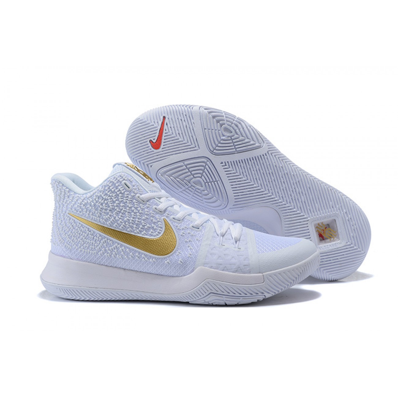 Kyrie 3 White/Gold