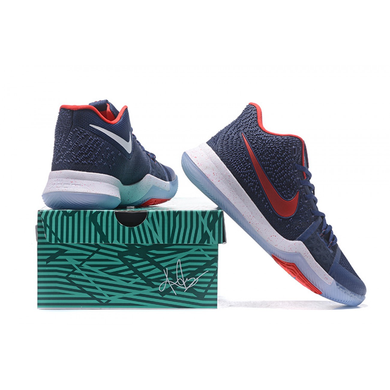 Kyrie 3 Deep Blue/Red