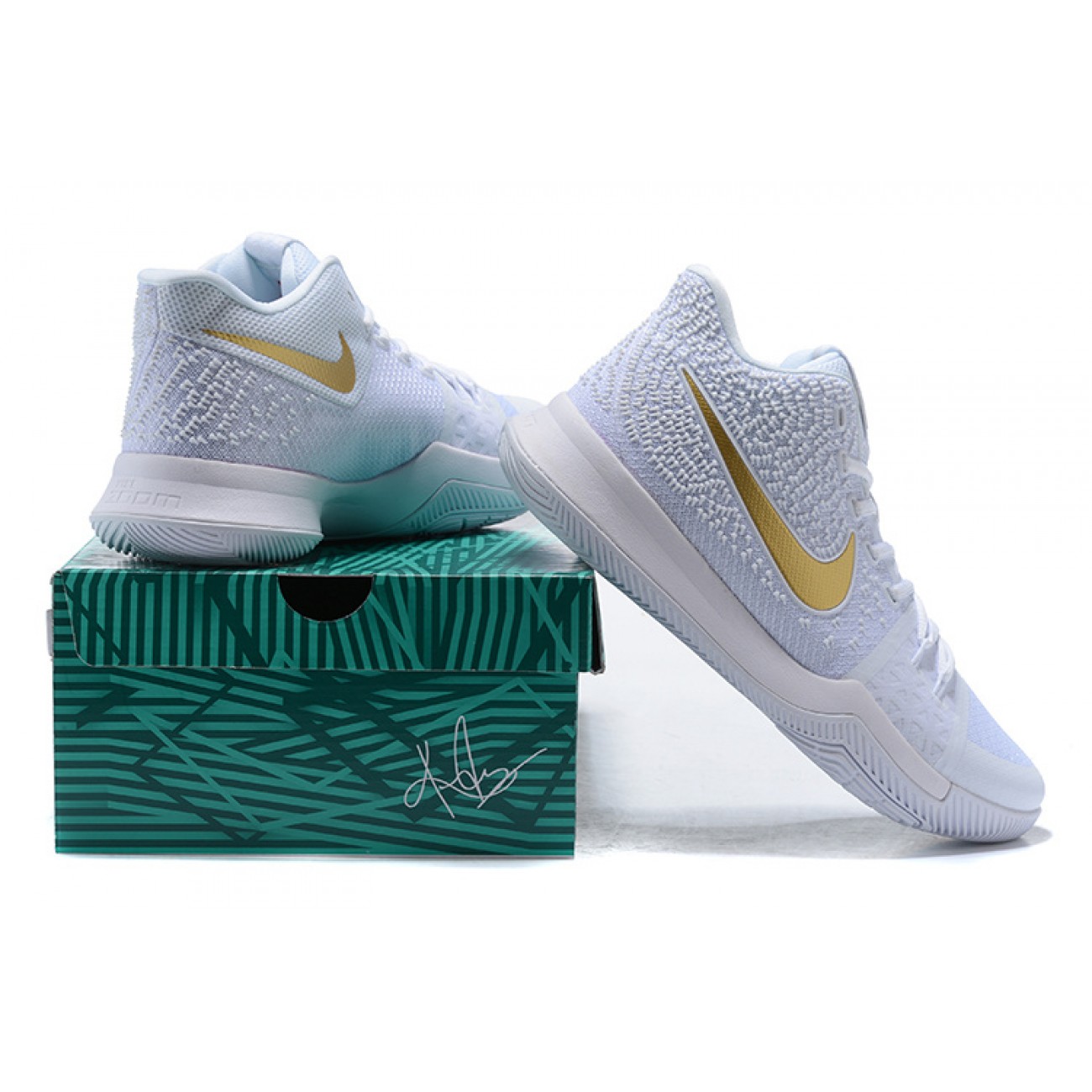 Kyrie 3 White/Gold