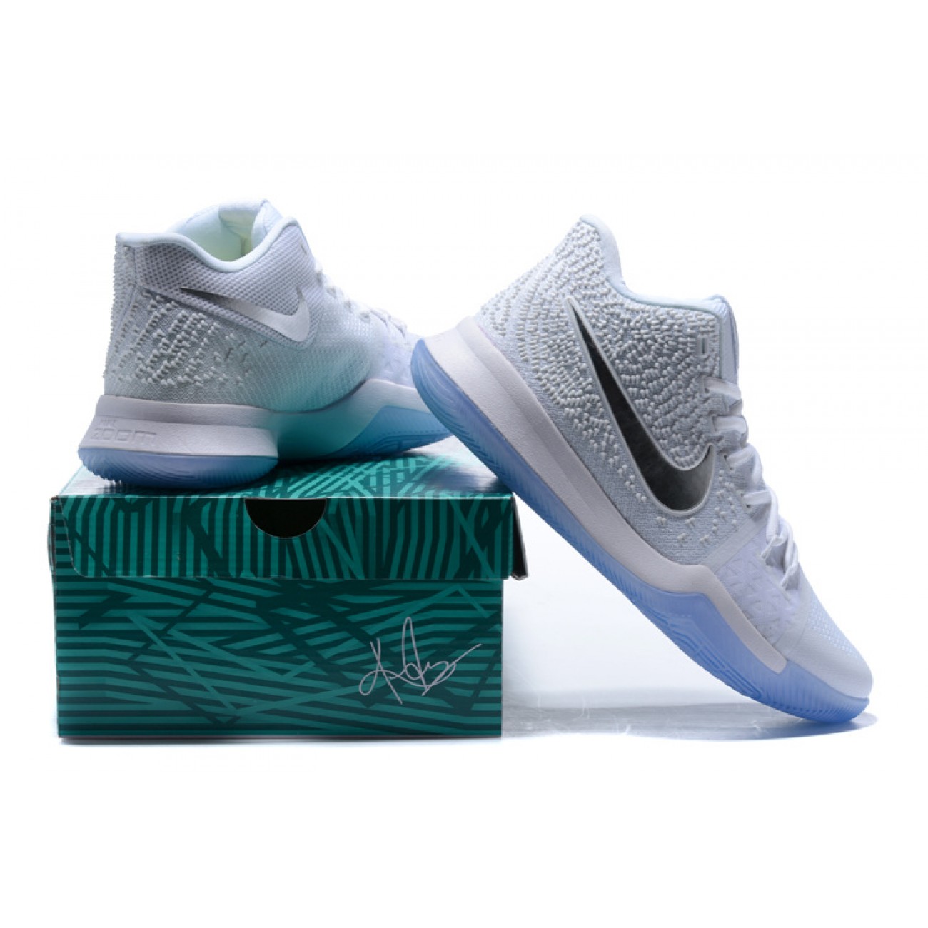 Kyrie 3 White/Silver