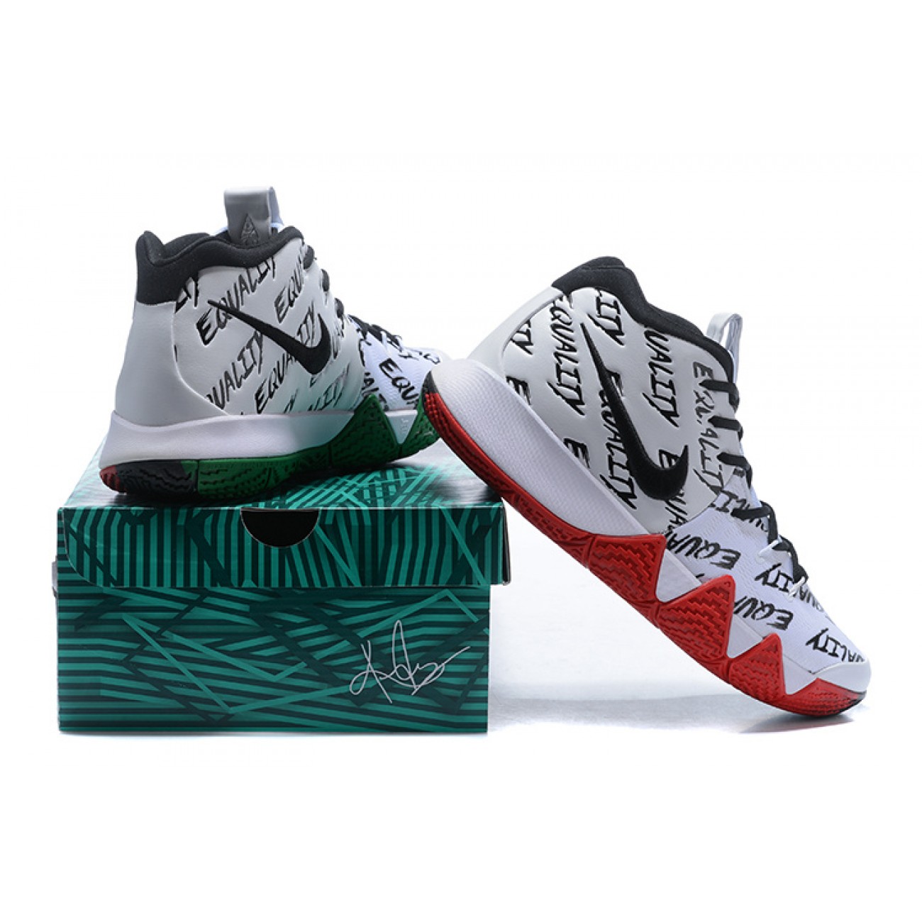 Kyrie 4 "BHM / EQUALITY" White/Black/Red