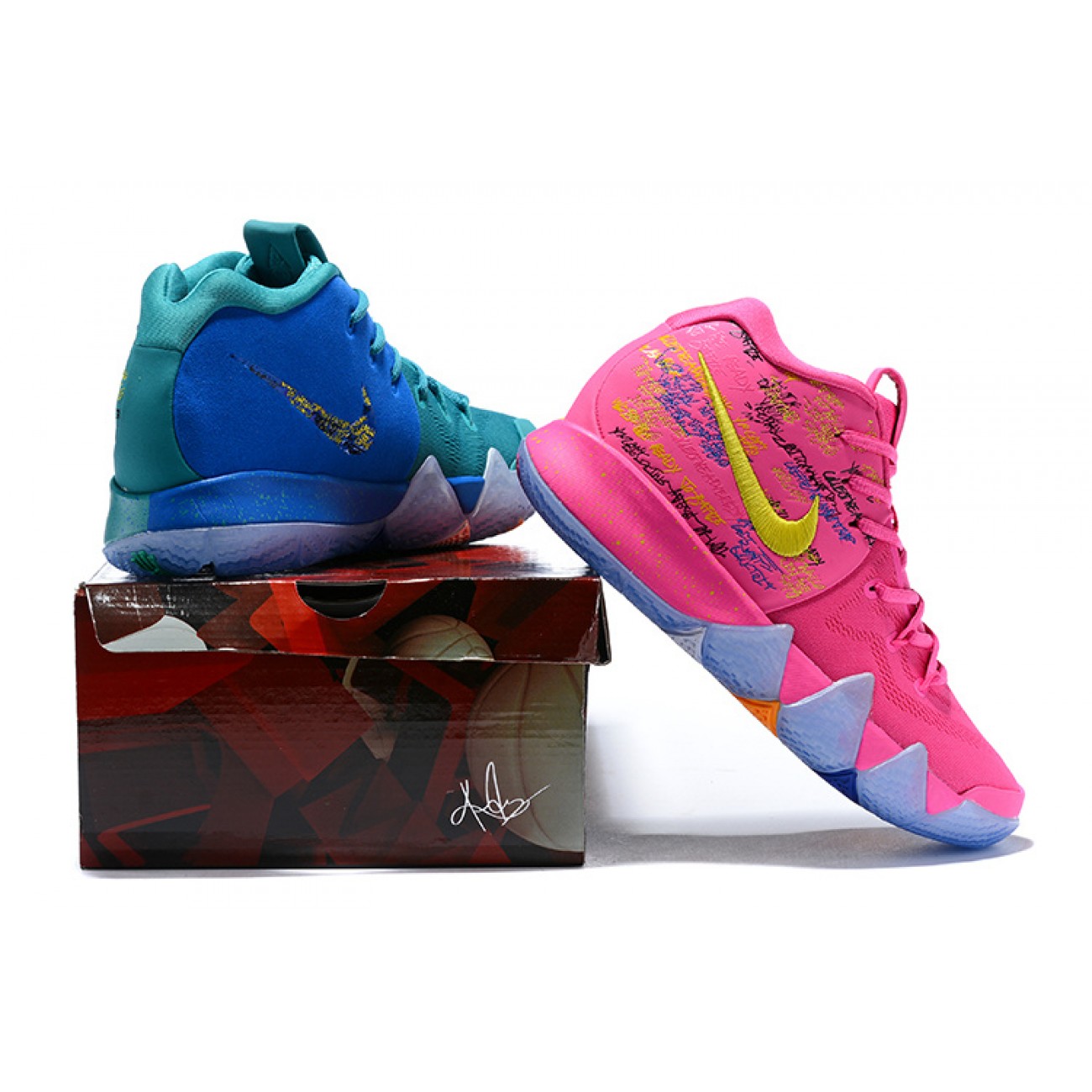 Kyrie 4 "Christmas" Pink/Green