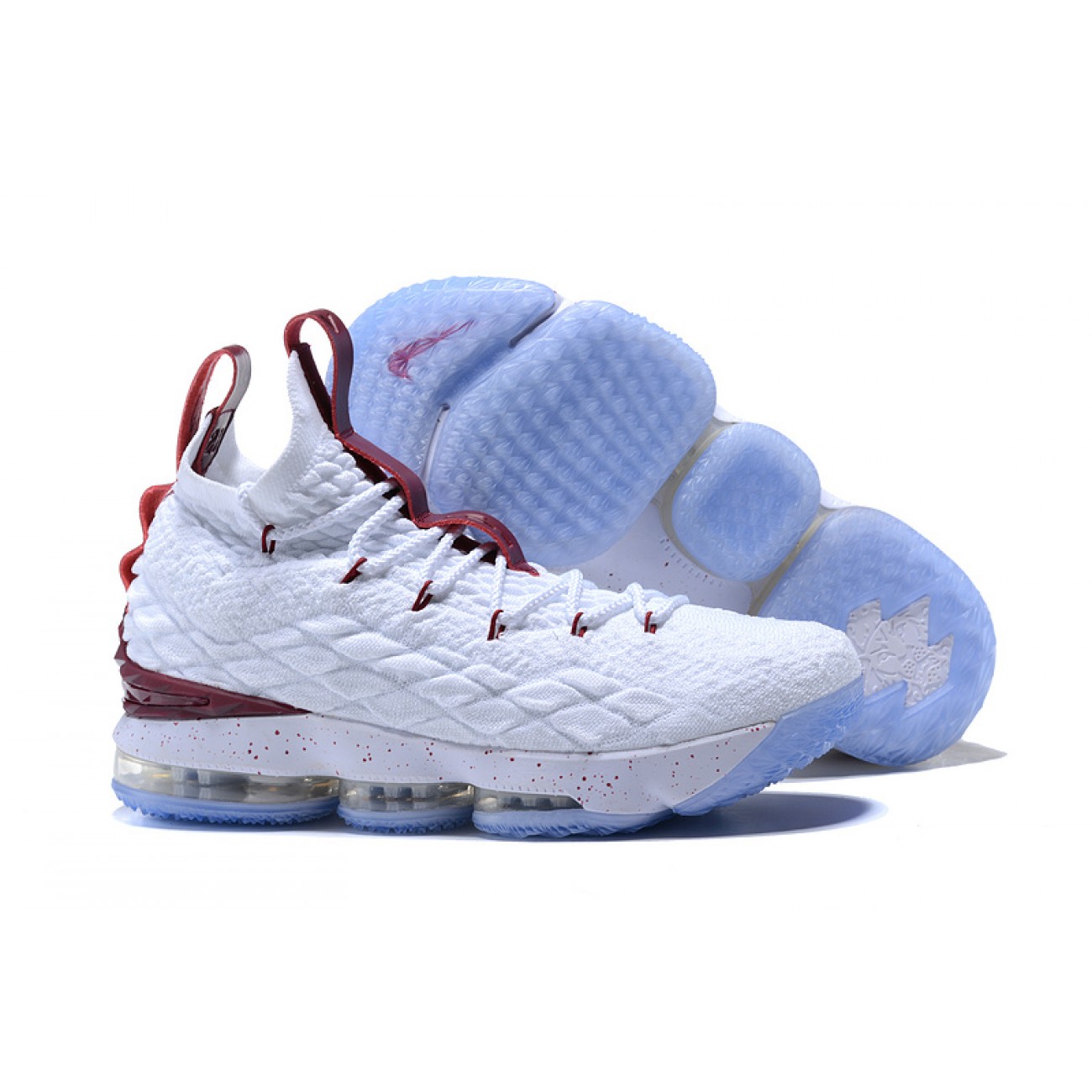 Lebron 15 White/Wine Red