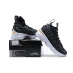 Lebron 15 Black/White/Gold