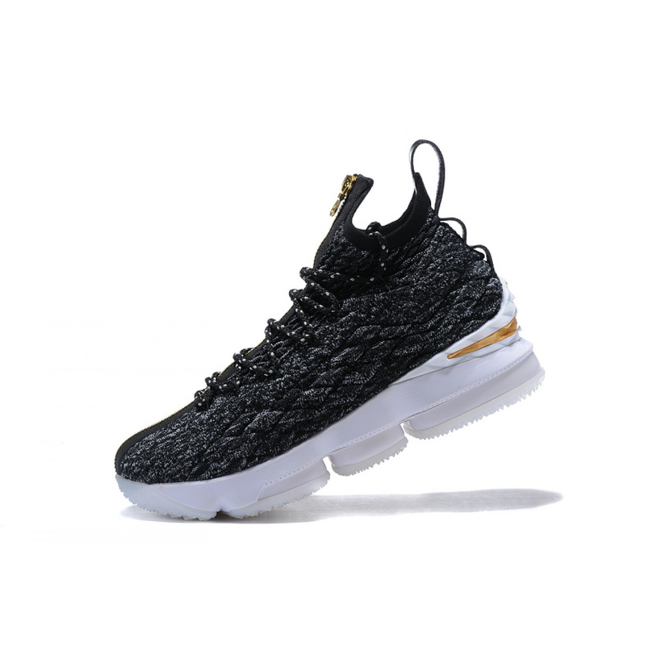 Lebron 15 Black/White/Gold