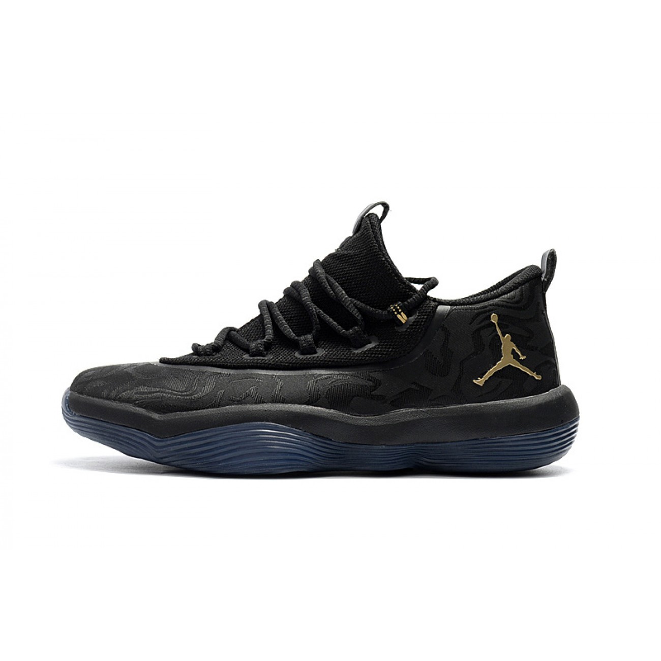 Air Jordan Super Fly Low Basketball Shoes Black/Gold