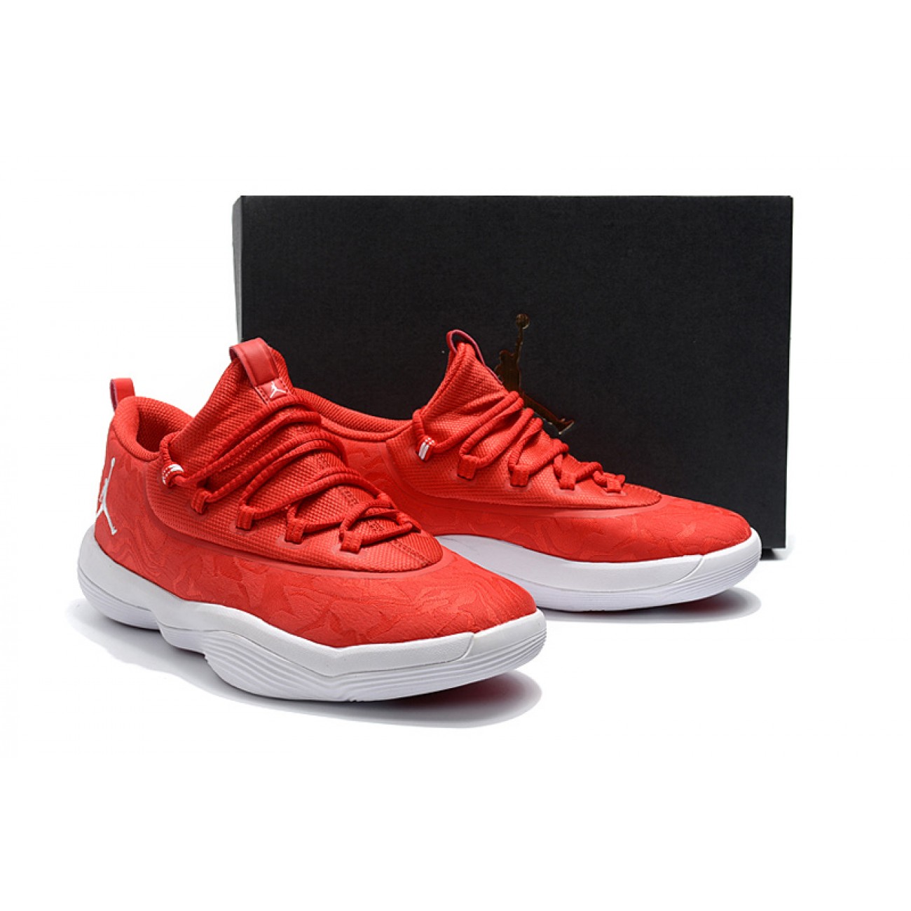 Air Jordan Super Fly Low Basketball Shoes Red/White