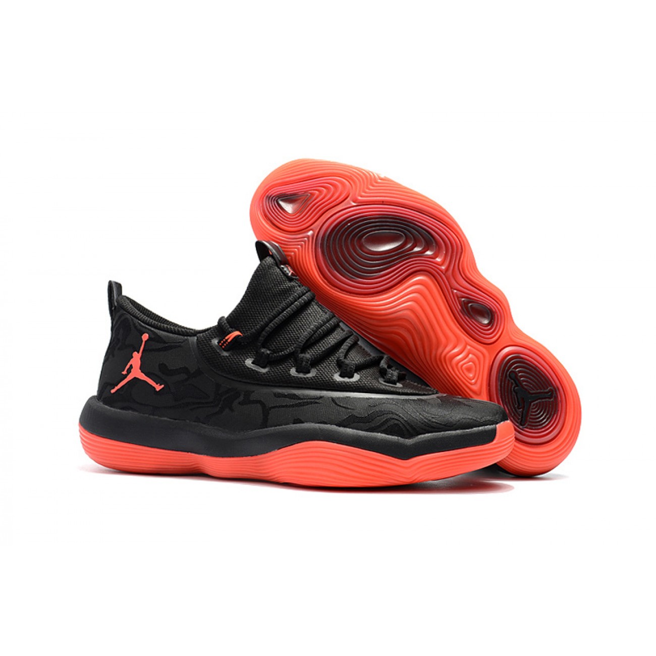 Air Jordan Super Fly Low Basketball Shoes Black/Red