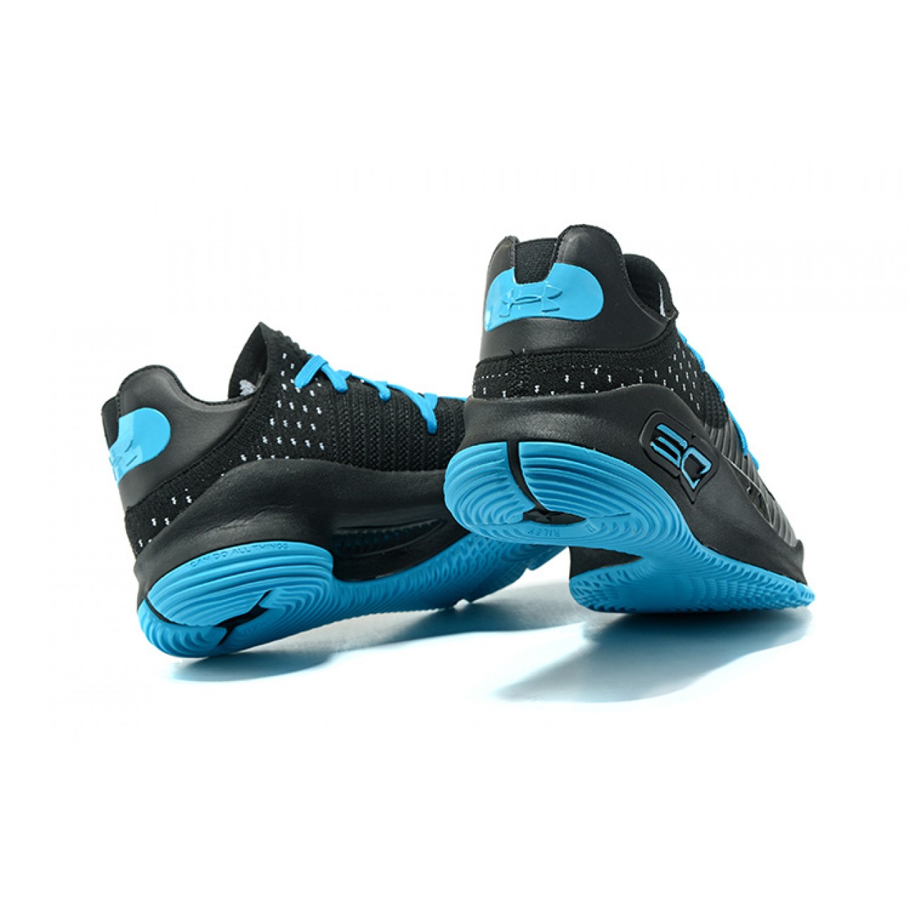 Under Armour UA Curry 4 Low Black/Lightblue