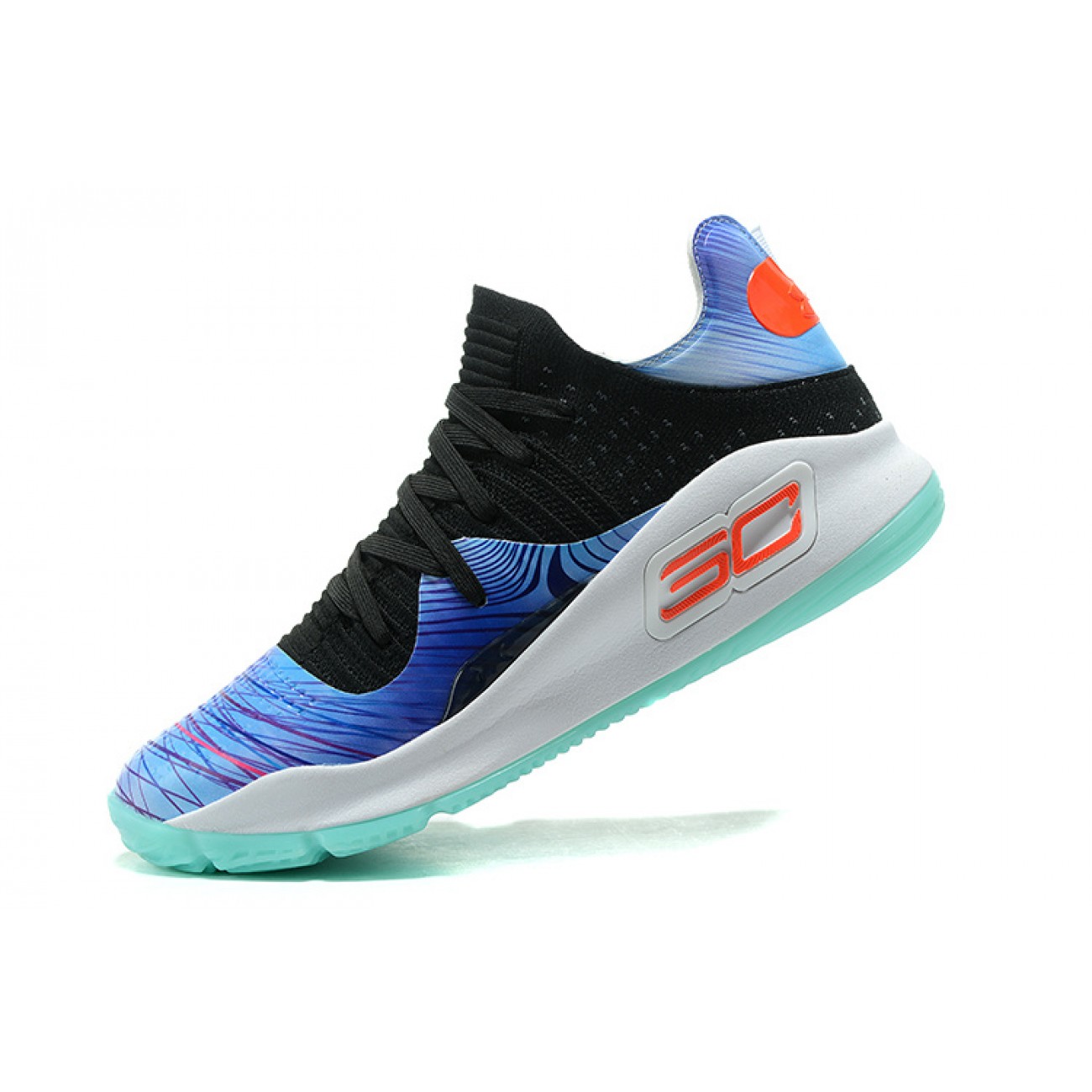 Under Armour UA Curry 4 Low "Tai Chi" Black/Lightblue