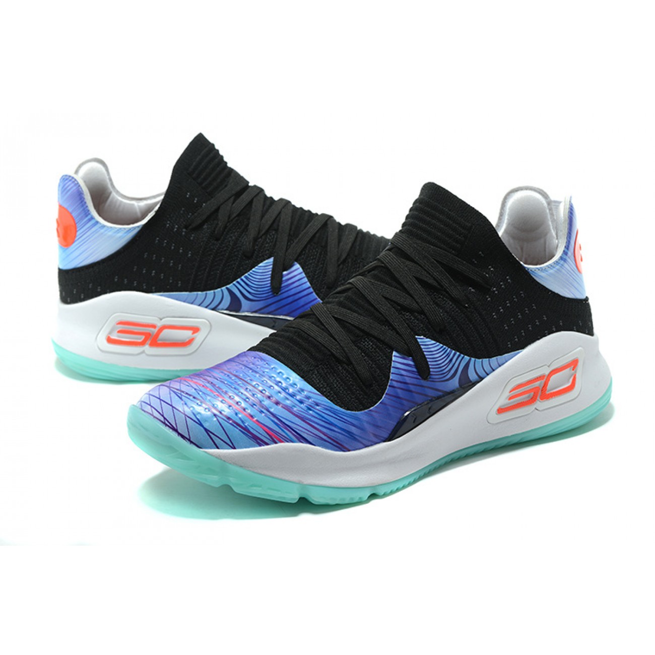 Under Armour UA Curry 4 Low "Tai Chi" Black/Lightblue