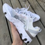 Off White x Nike React Element 87 White/Cone-Ice Blue AQ0068-100