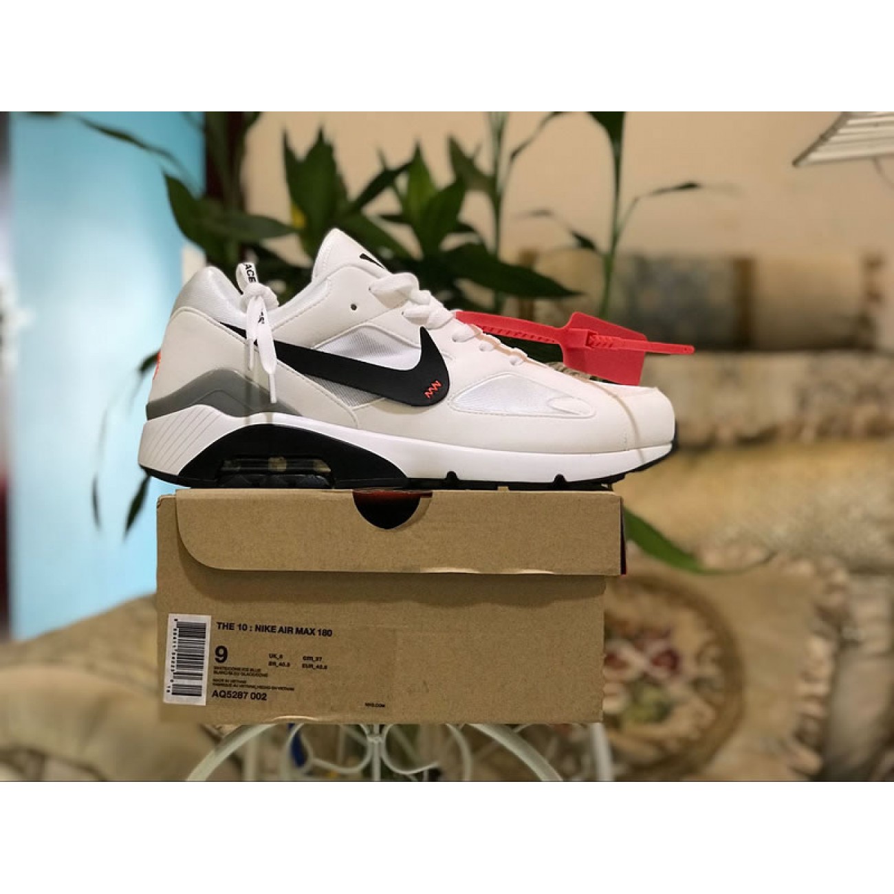 Off White x Air Max 180 OG Black White AQ5287-002