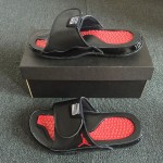 Air Jordan Hydro XI AJ11 Black Red Sandals Slippers