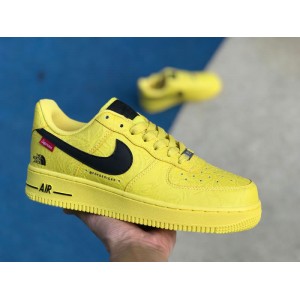 Supreme® x The North Face x Nike Air Force 1 Sup AF1 Low "Yellow/Black" AR3066-400