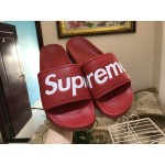 Supreme Suprize Design 2018ss Red White Slippers