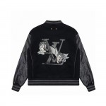 Louis Vuitton Dark Clown Reversible Men's Panel Leather Baseball Jersey