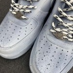 custom shoes chrome x nike Air Force 1  dipped reflective CW2248-111