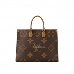 Louis Vuitton Onthego cloth tote Brown M45320