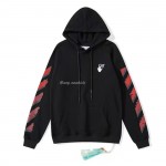 OFF-WHITE Marker Hoodie Black Fuchsia Red Beige