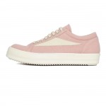 Rick Owens leather low top Vintage Sneakers suede canvas Black Taupe Grey Faded Pnk Pearl Milk Dark Dust Pink