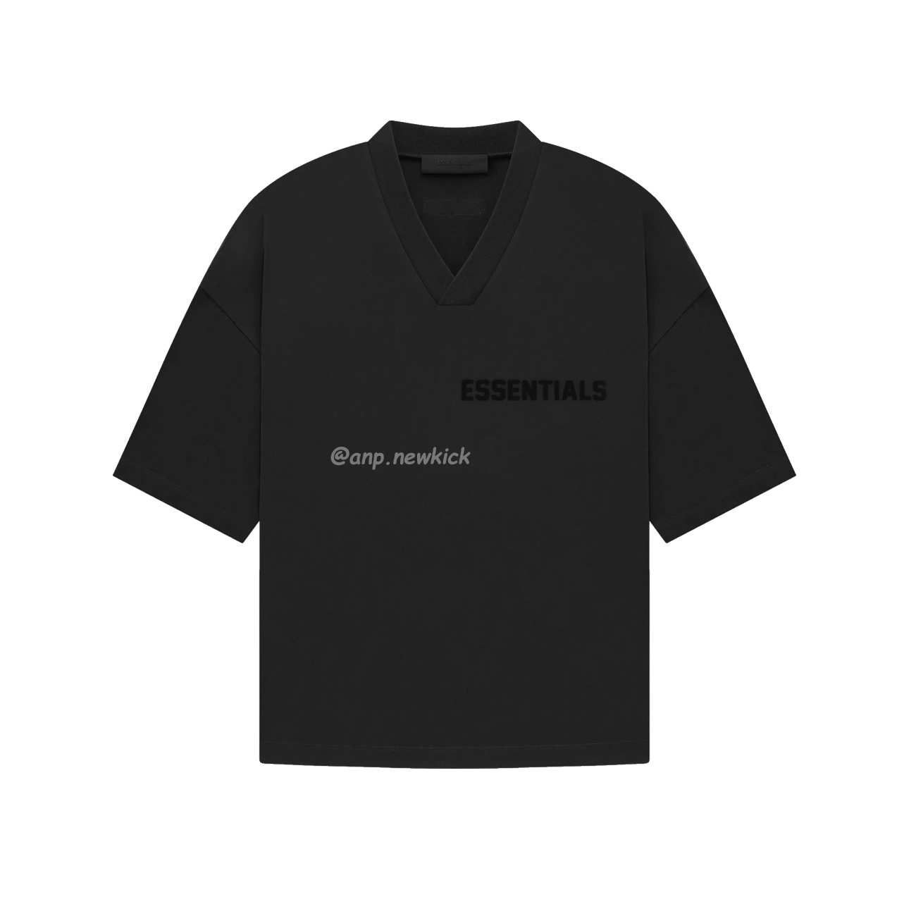 FEAR OF GOD ESSENTIALS logo printed V-neck T-shirt