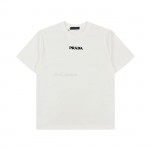 Prada 24ss 3D toothbrush embroidered short sleeves T-shirt