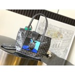 Goyard Anjou Mini Tote Bag BlackNatural Black Grey Navy White Green Yellow