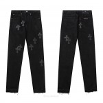 CHROME HEARTS Black CROSS JEANS