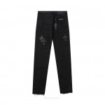 CHROME HEARTS Black CROSS JEANS