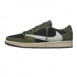 Travis Scott X Nike Air Jordan 1 Retro Low OG SP Black Olive DM7866-002