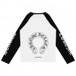 Chrome Hearts Horseshoe Baseball White Black T-Shirt