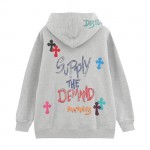 Chrome Hearts Multi Color Cross Hoodie Black White Gray