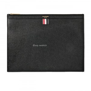 Thom Browne Logo-stamp Leather Document Holder