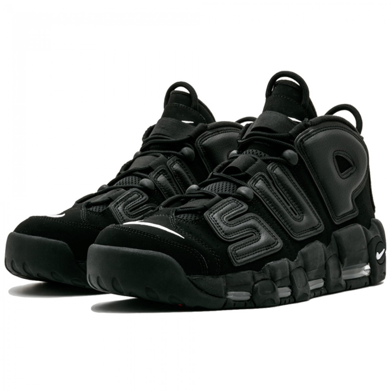 SUPREME X NIKE AIR MORE UPTEMPO "BLACK"