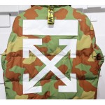 Off-white ow17fw Striped arrow camouflage coat