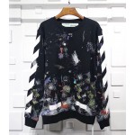   off-white OW 17ss Starry Series Round Collar Sweater