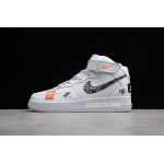 Custom Air Force 1 High "Just Do It" AF1 White/Black Cheap Price For Sale BQ6474-100