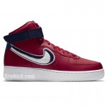 Nike Air Force 1 Red Blue High '07 LV8 Gym Red/White-Blue Void-White Shoes 806403-603