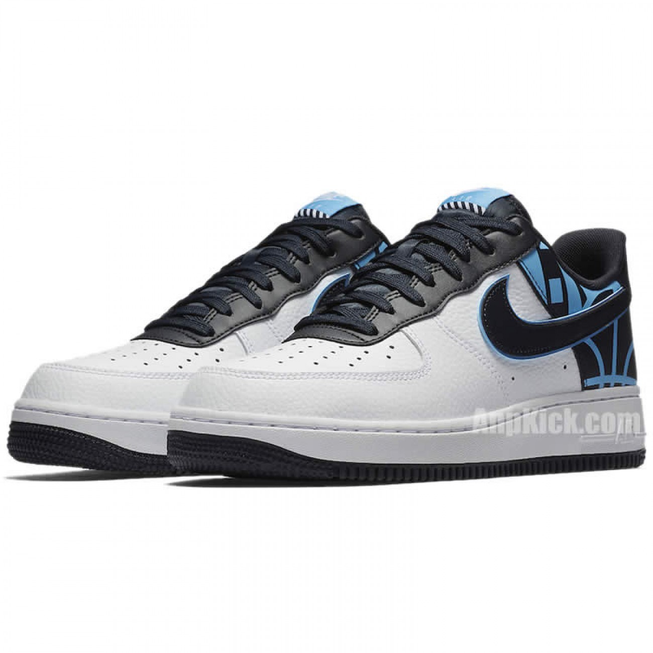 Nike Air Force 1 Low Logo Pack '07 Lv8 White/Navy/Black 823511-105