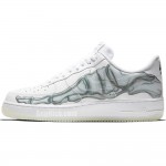 Nike Air Force 1 Low QS "Skeleton" Halloween Shoes BQ7541-100