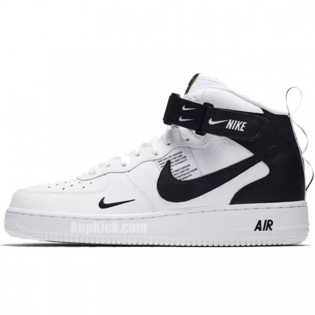 Nike Air Force 1 Mid 07 LV8 Utility White Black Shoes 804609-103