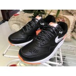 Nike "Just Do It" Air Max 1 Mens Running Shoes Black White Orange Shock 917691-002