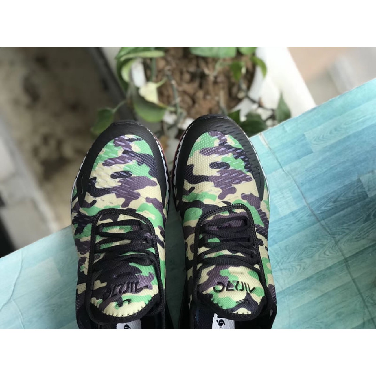 A Bathing APE x Nike Air Max 270 Japanese Camo Bape Camo Green Mens & Wmns Size AH6799-003