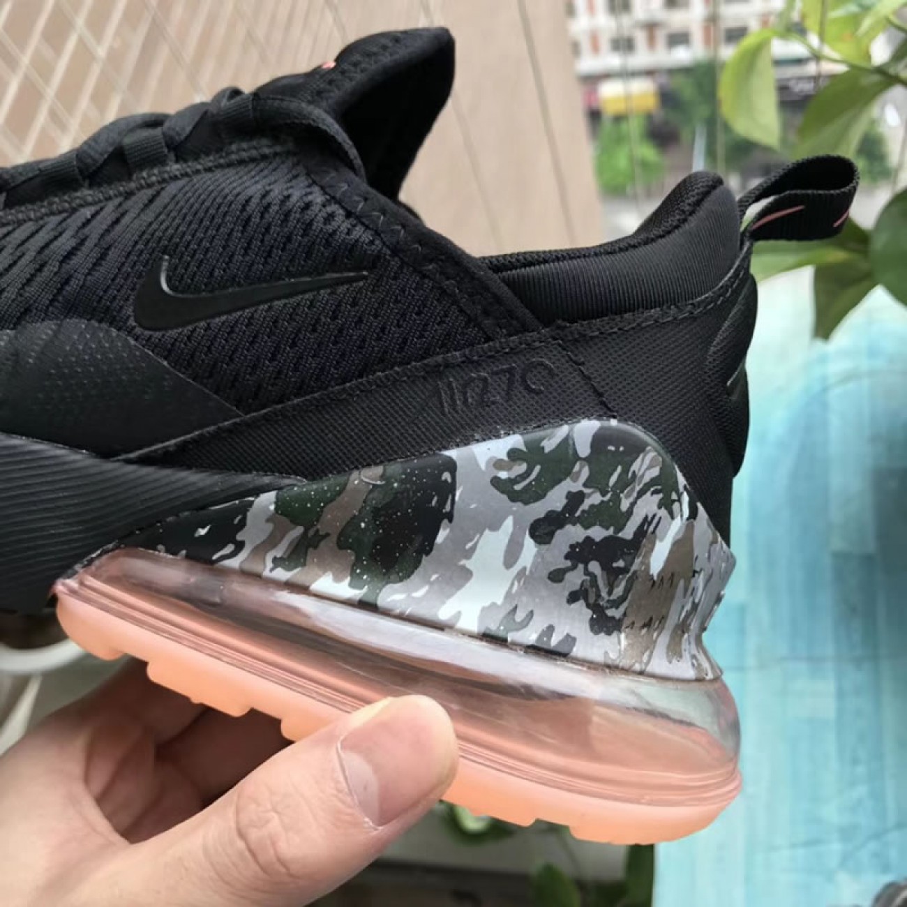 Nike Air Max 270 "Camo Heels" Black AQ6239-001