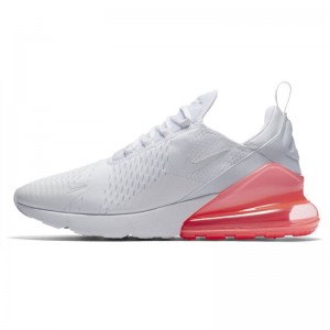 Nike Air Max 270 White / Hot Punch Womens Running Shoes AH8050-103