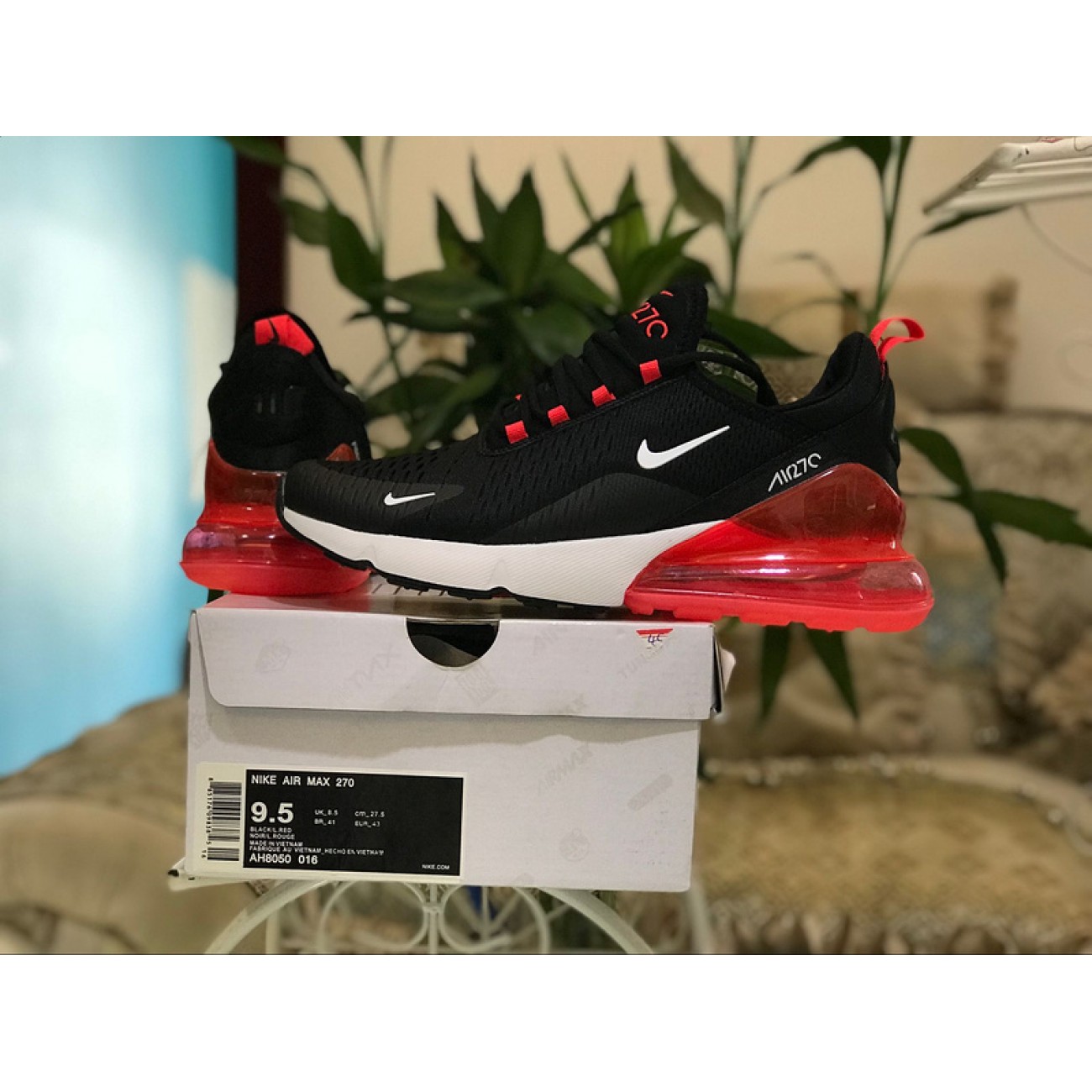 Nike Air Max 270 Black Red AH8050-016