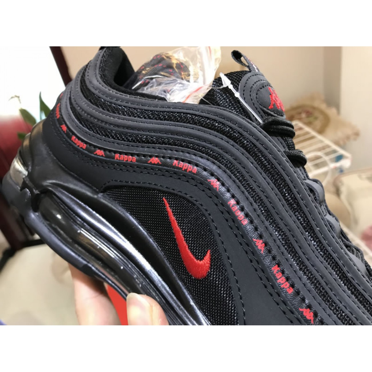 Nike Air Max 97 x Kappa Black Red AJ1986-004